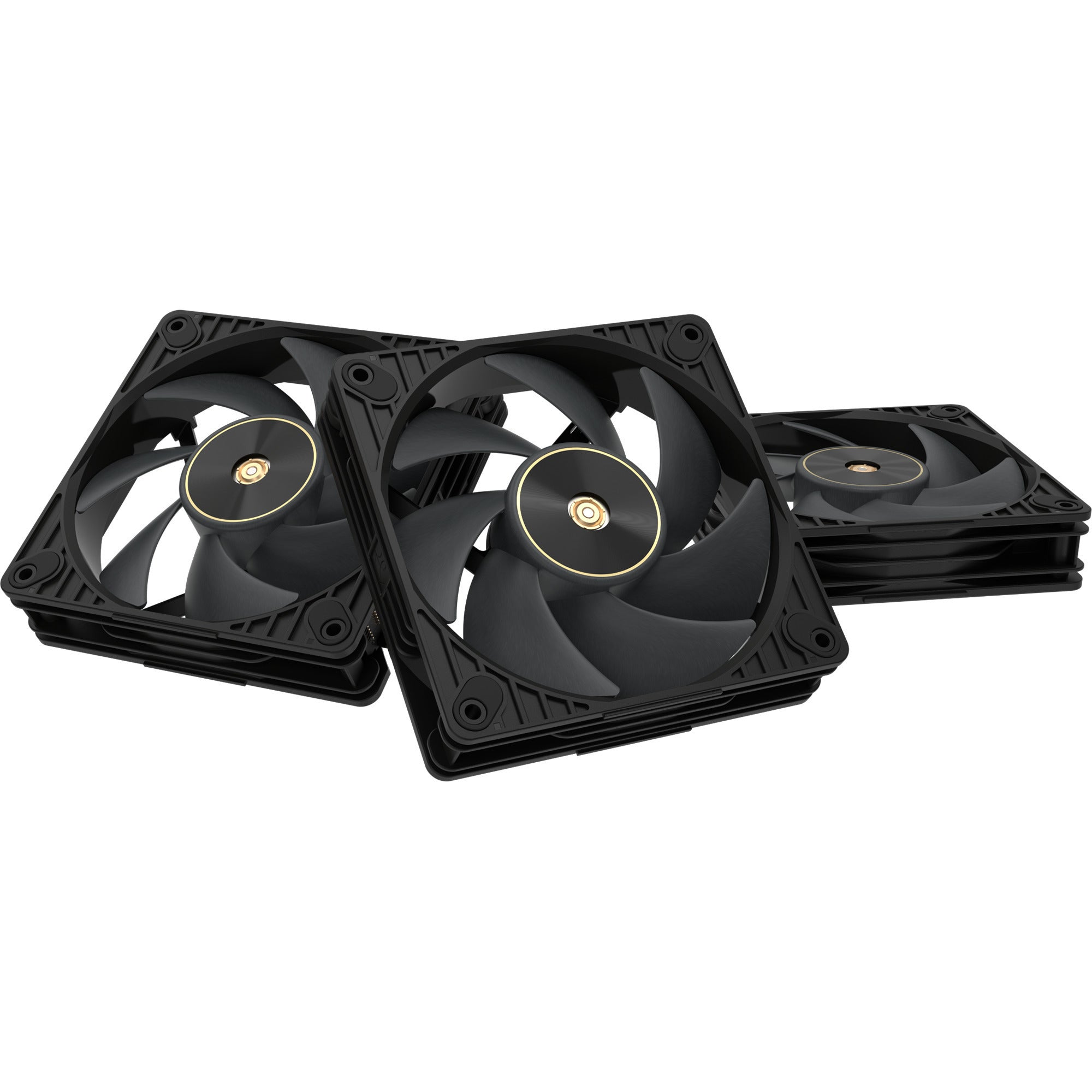 Asus proart pf120 fan - triple pack case fans (zwart, 3 stuks, 120 x 120 x 28 mm, 3 stuks)