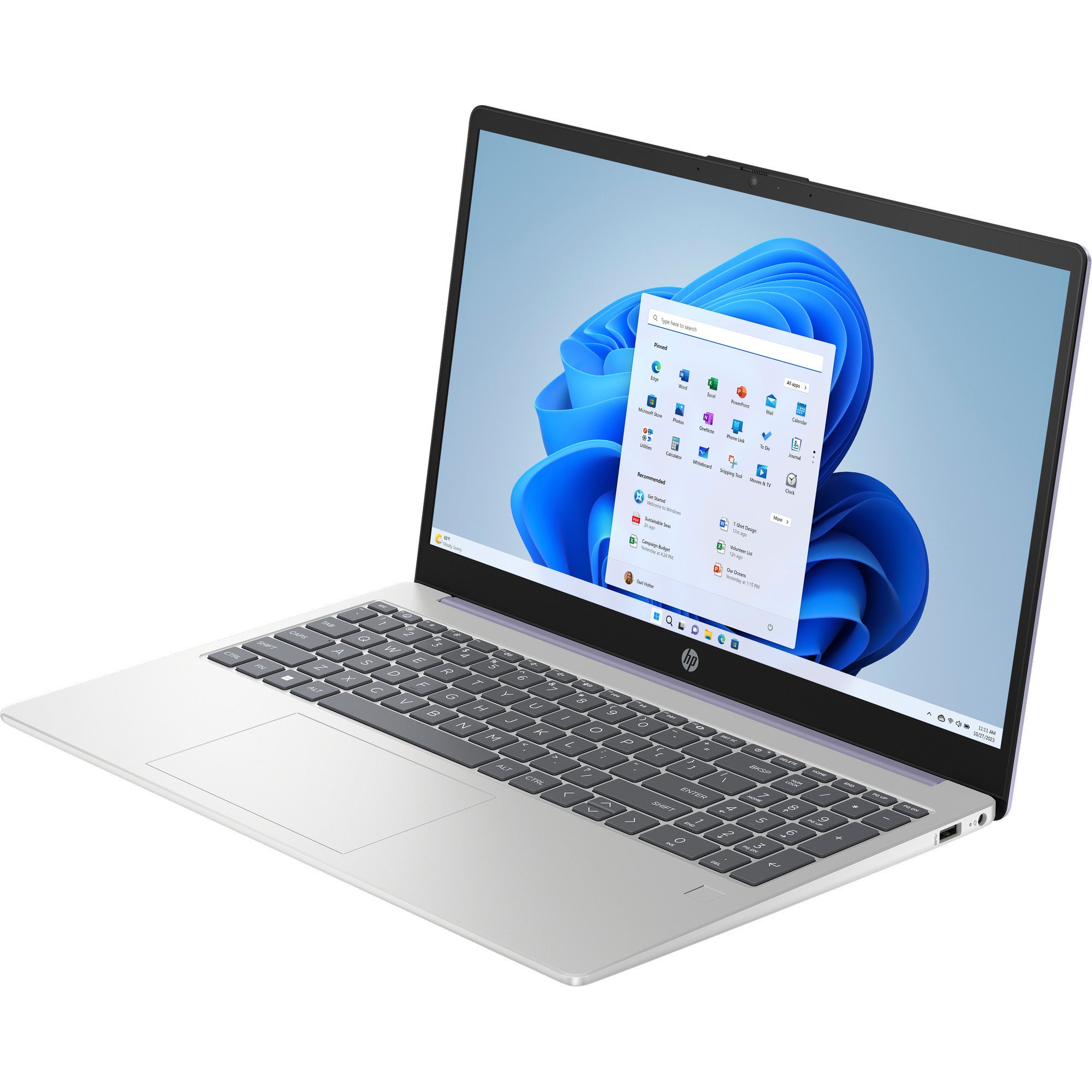 Hp 15-fd1055nd (cc5z5ea#abh) 15.6 laptop (zilver | core 5 120u | intel graphics | 16 gb | 1 tb ssd)