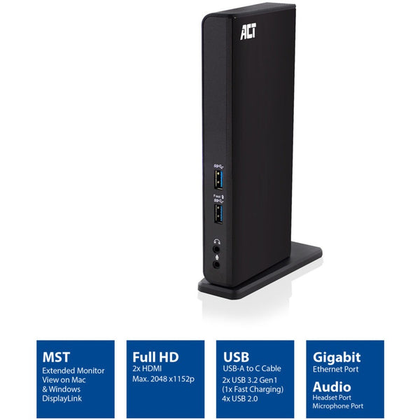 Abi dockingstation act ac7049 zwart