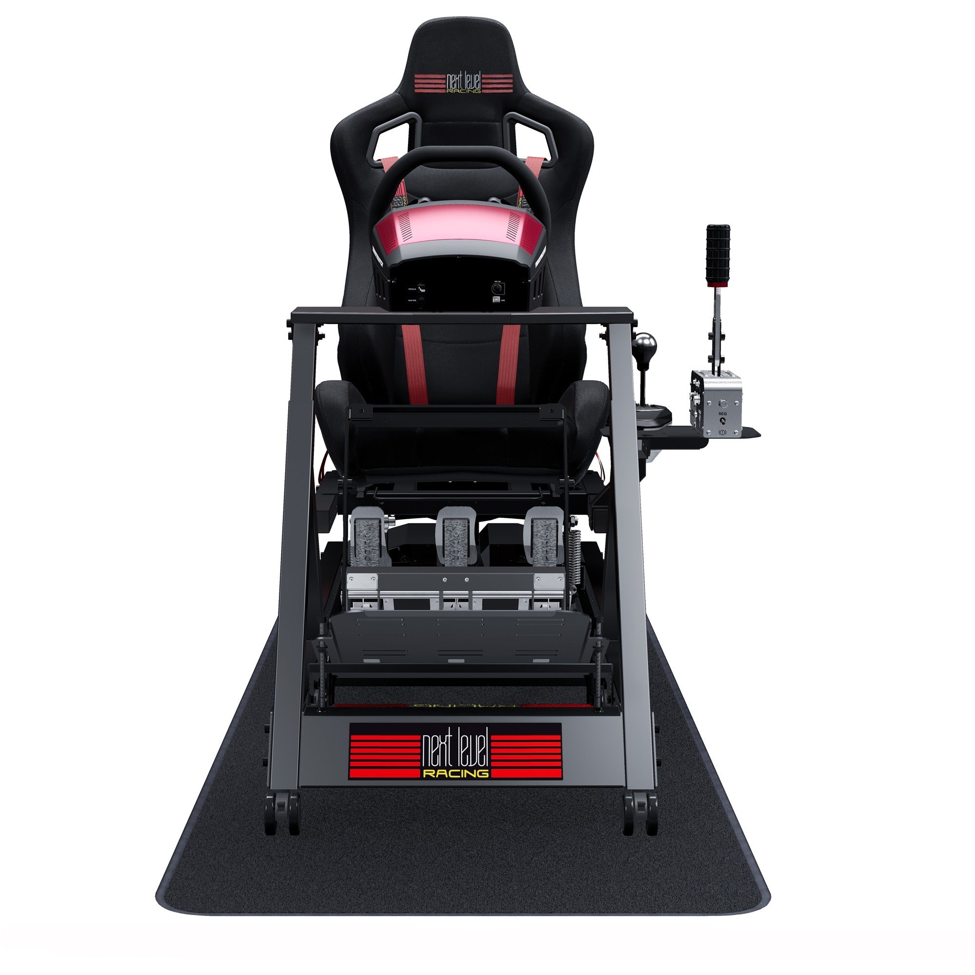 Next level racing gttrack simulator cockpit racing simulator (zwart)