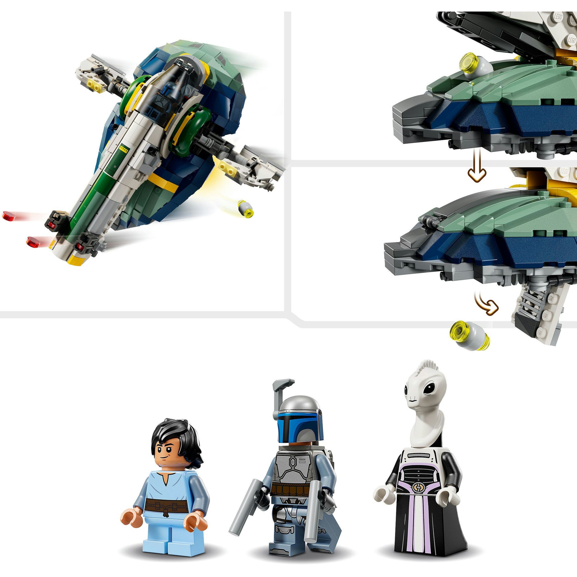 Lego ® star wars: attack of the clones™ jango fetts ruimteschip - 75433