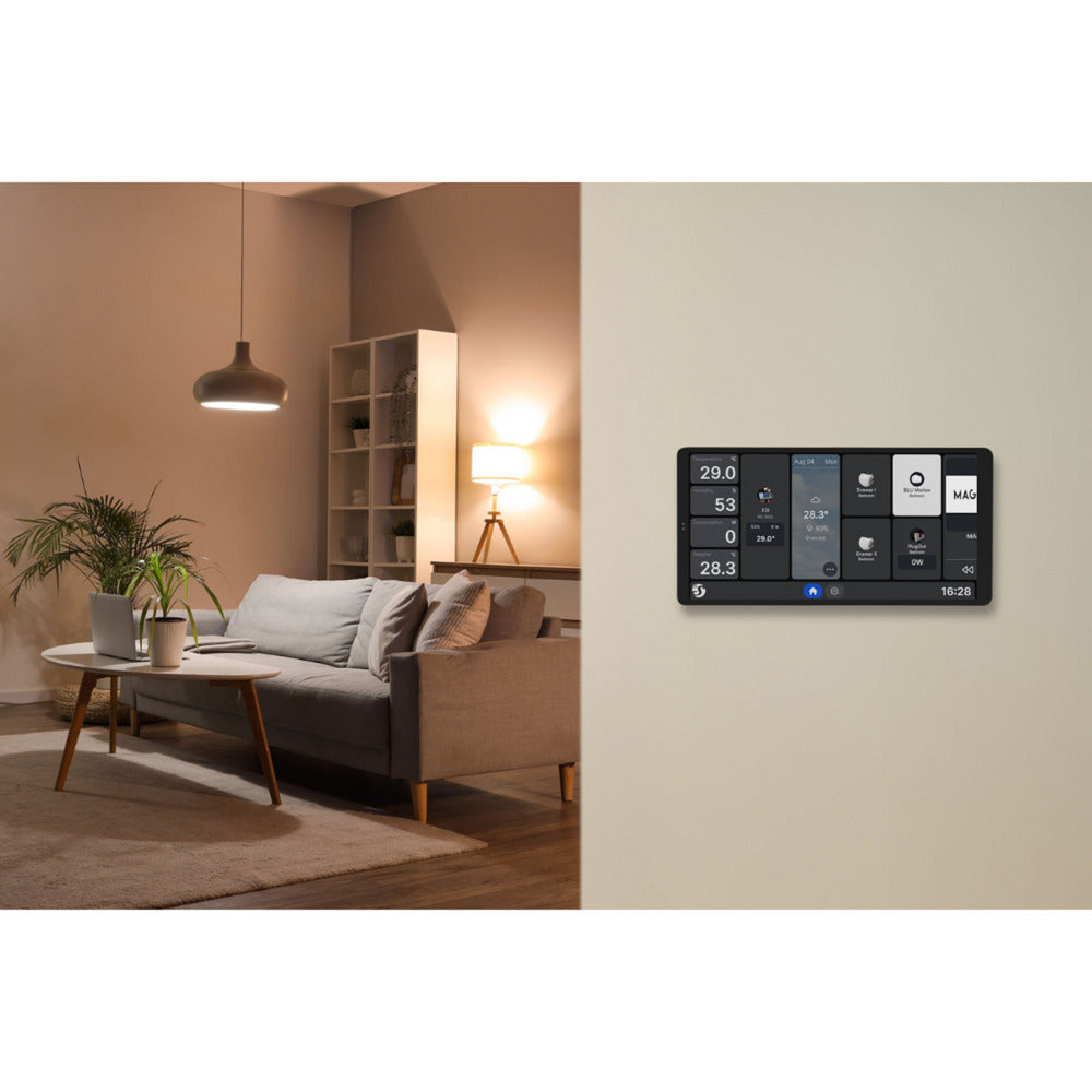 Shelly wall display x2i bedieningspaneel (zilver, touchscreen, wi-fi 6, bluetooth 5.4)
