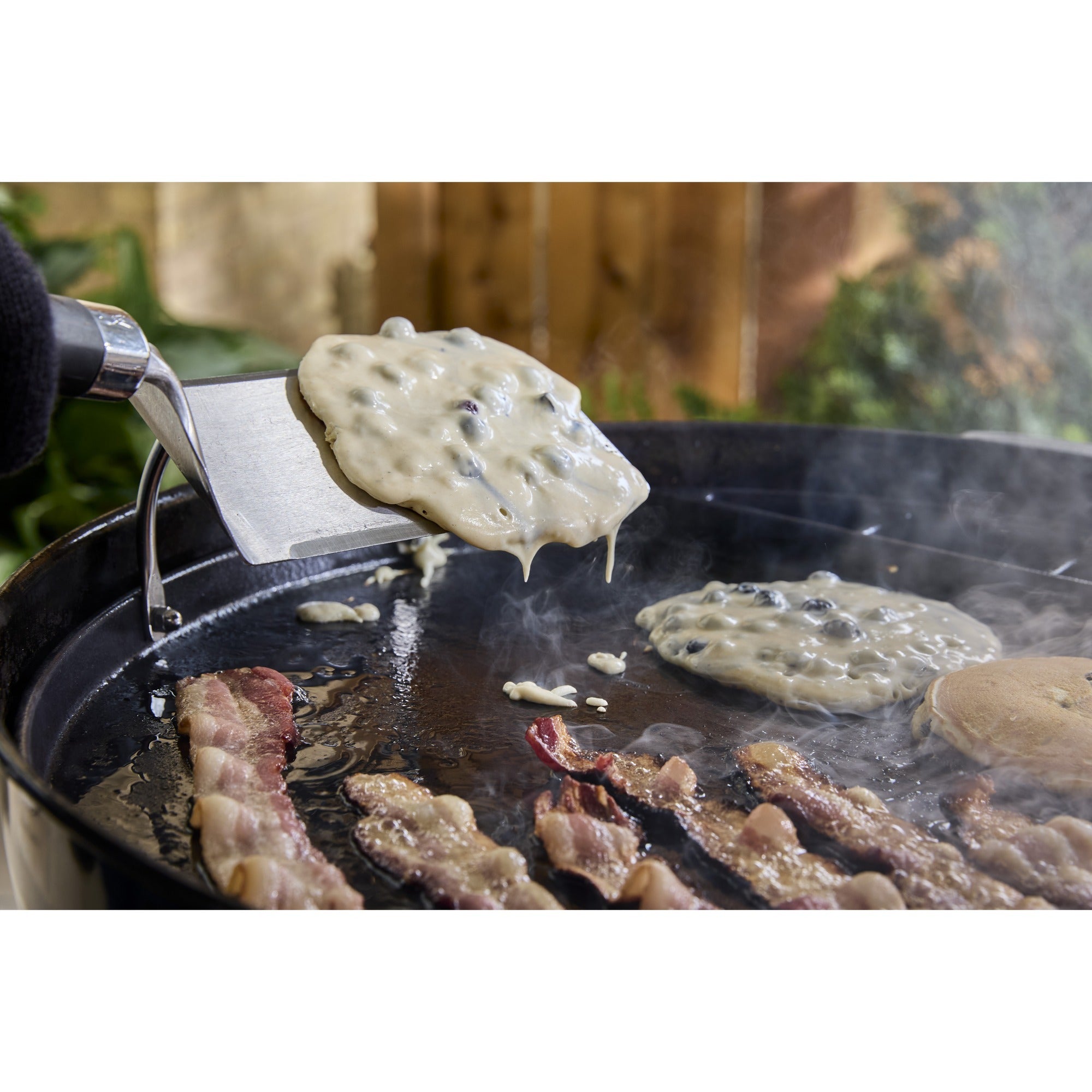 Weber full-size plancha - voor houtskoolbarbecues 57 cm grillplaat (zwart)