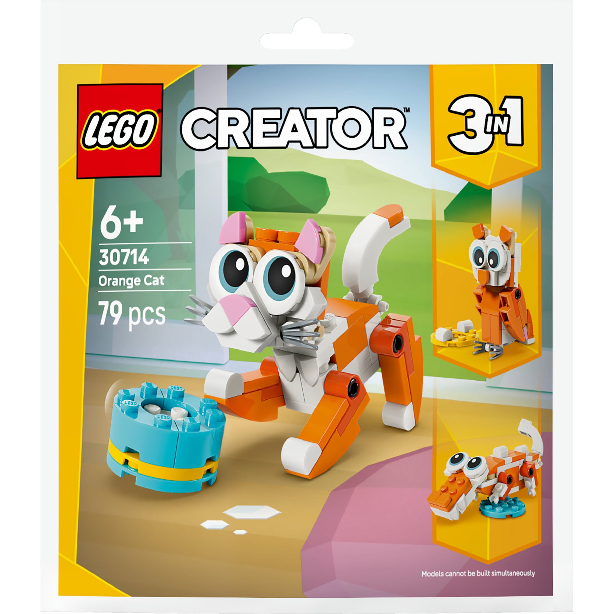 Lego 30714 bag oranje kat | 10 stuks