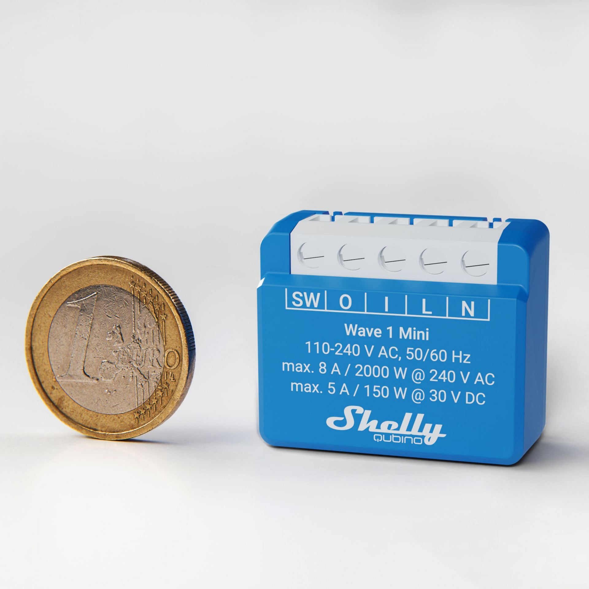 Shelly wave 1 mini lr (eu) relais (blauw, z-wave)