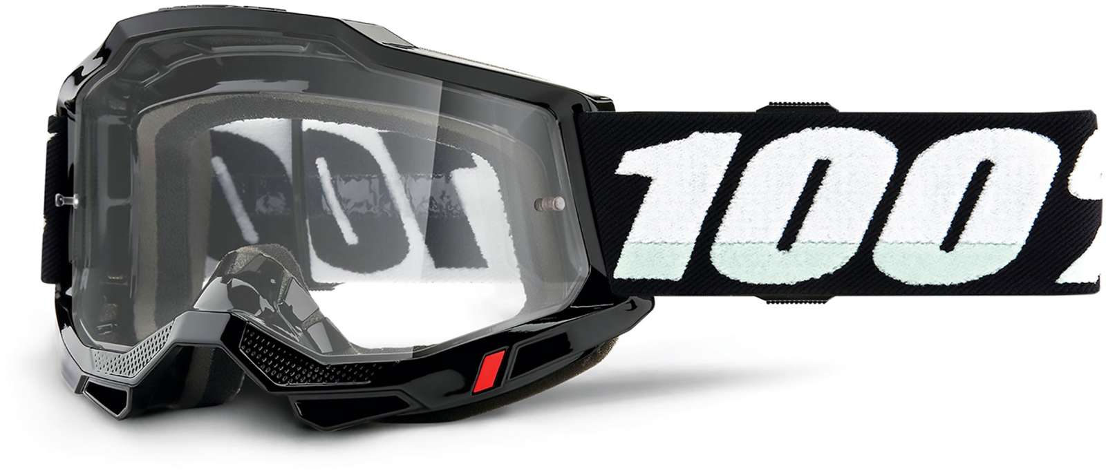 100% accuri 2 (clear lens) black - goggle