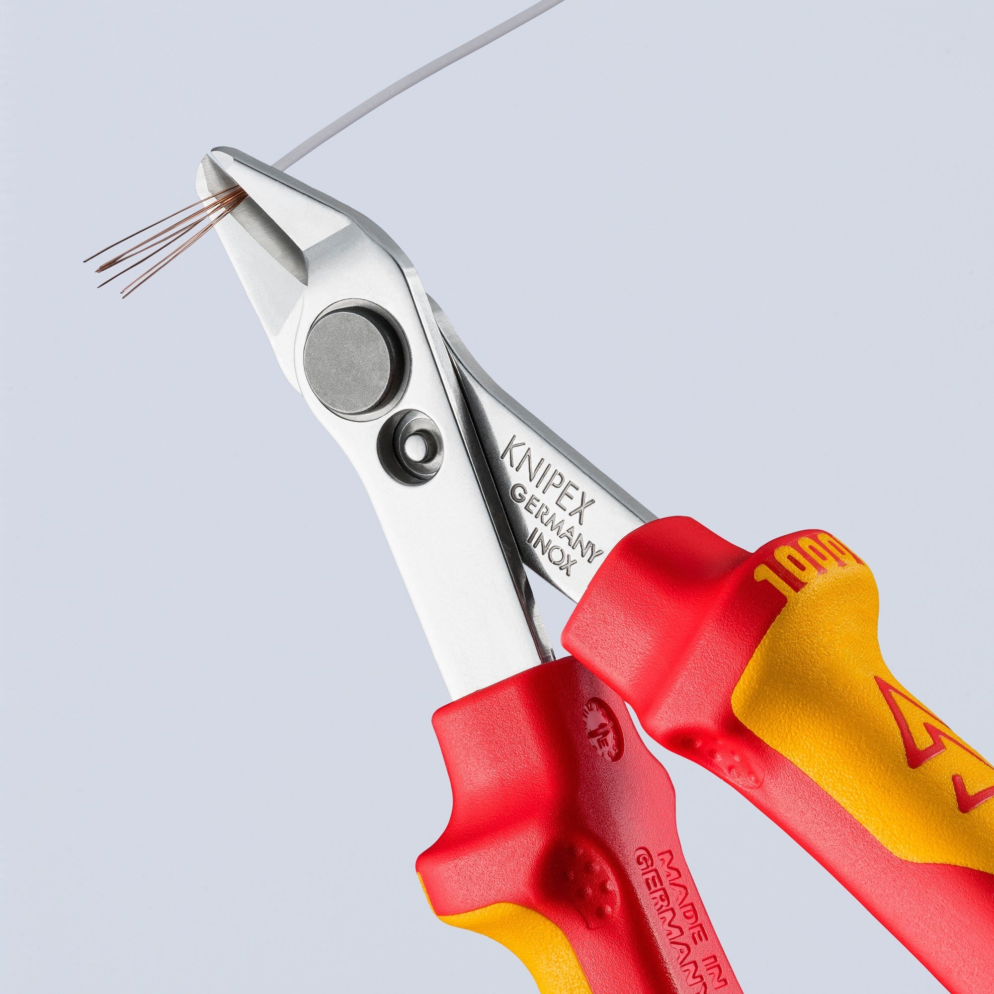 Knipex electronic super knips® vde 78 06 125 elektronica-tang (rood geel)