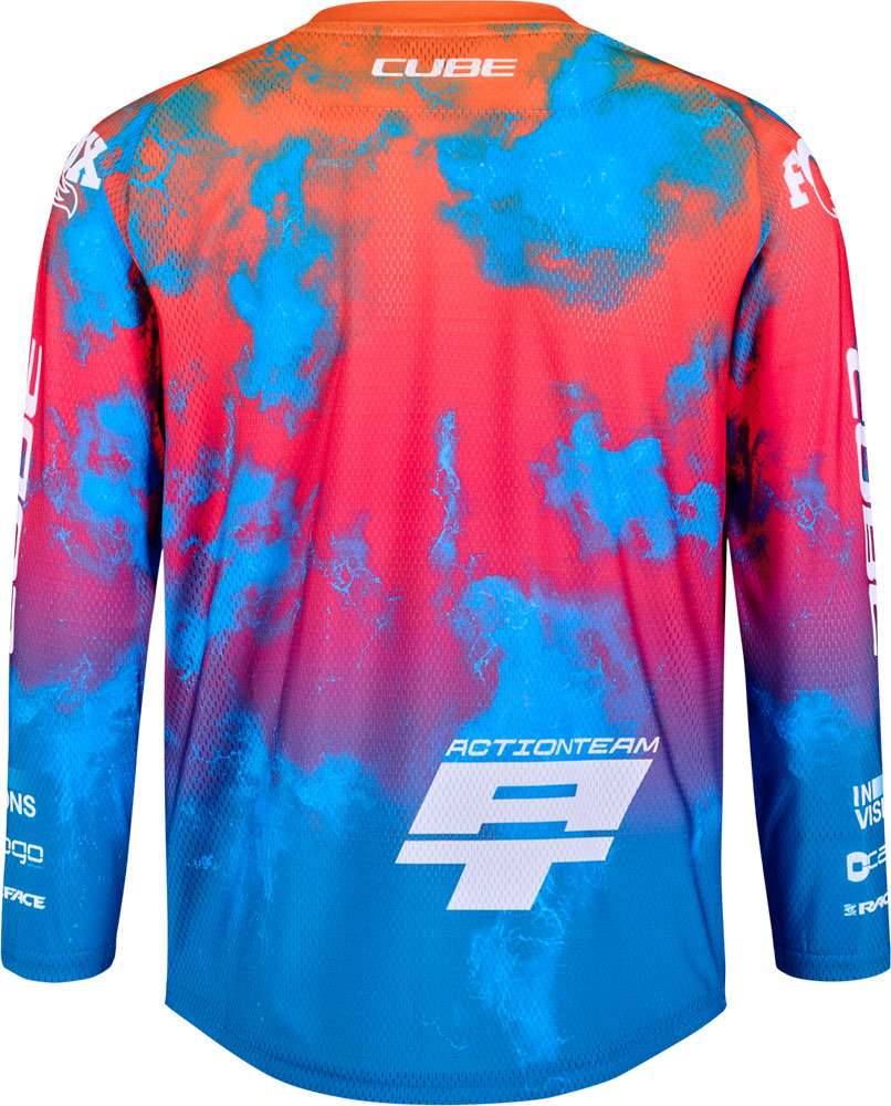Cube rookie x actionteam - kids mtb long sleeve jersey