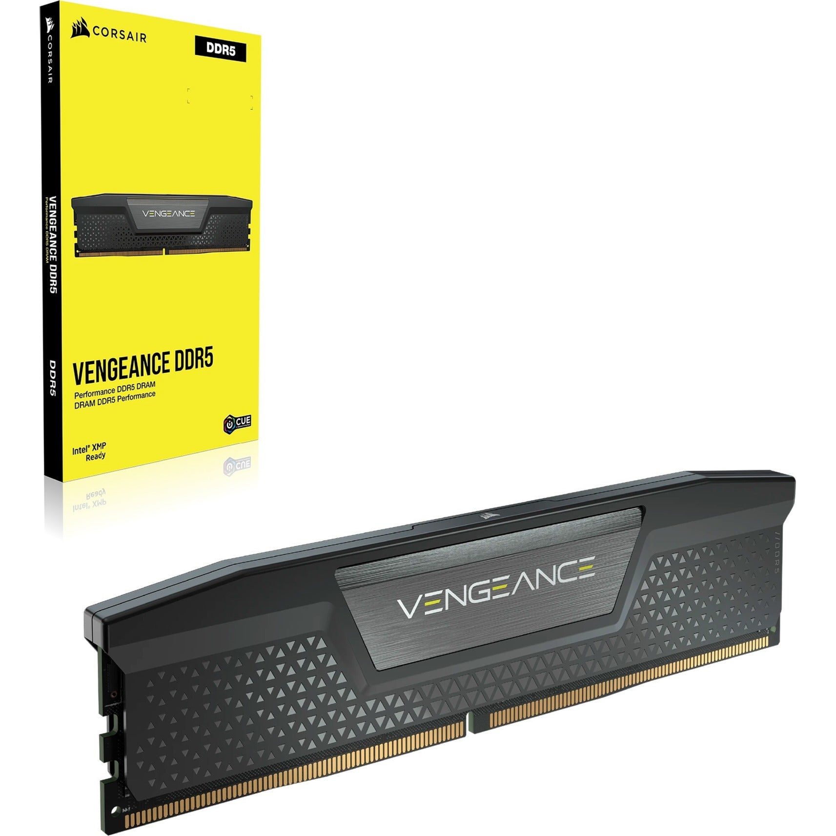 Corsair vengeance 32 gb ddr5-6000 (2x 16 gb) werkgeheugen (zwart, cmk32gx5m2b6000c38, xmp 3.0)