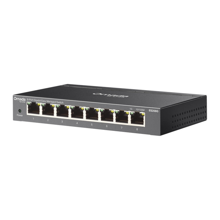 Tp-link omada es208g switch (zwart)
