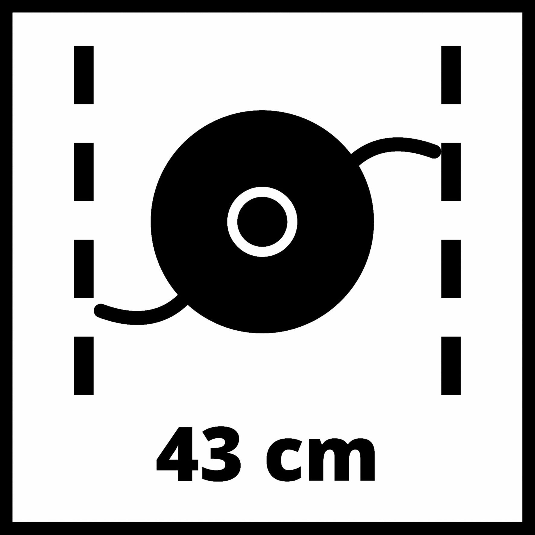 Einhell gp-bc 36 430 li bl-solo accu bosmaaier (rood zwart, accu en oplader niet inbegrepen)