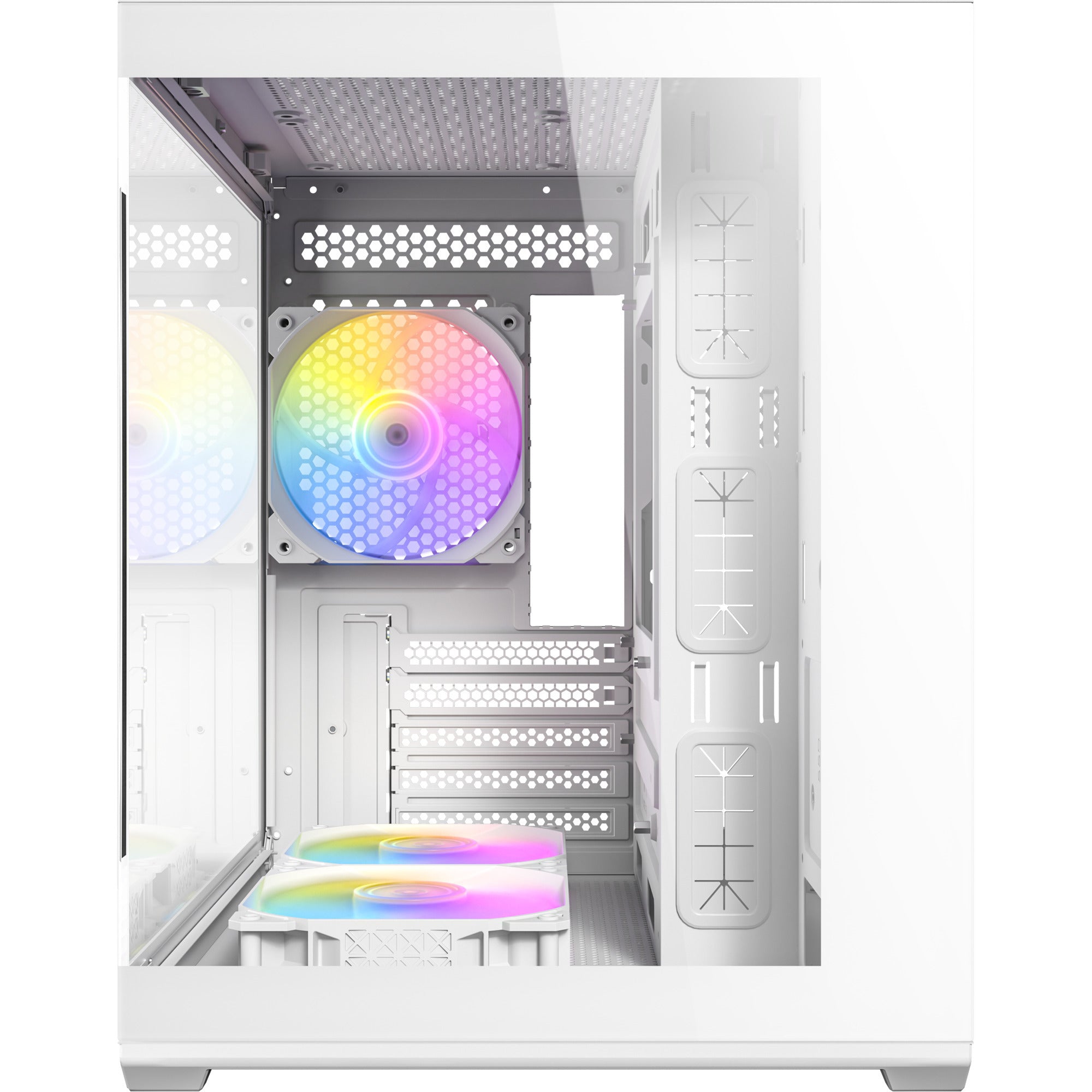Antec cx60m argb mini tower behuizing (wit | 3x usb-a | rgb | tempered glass)