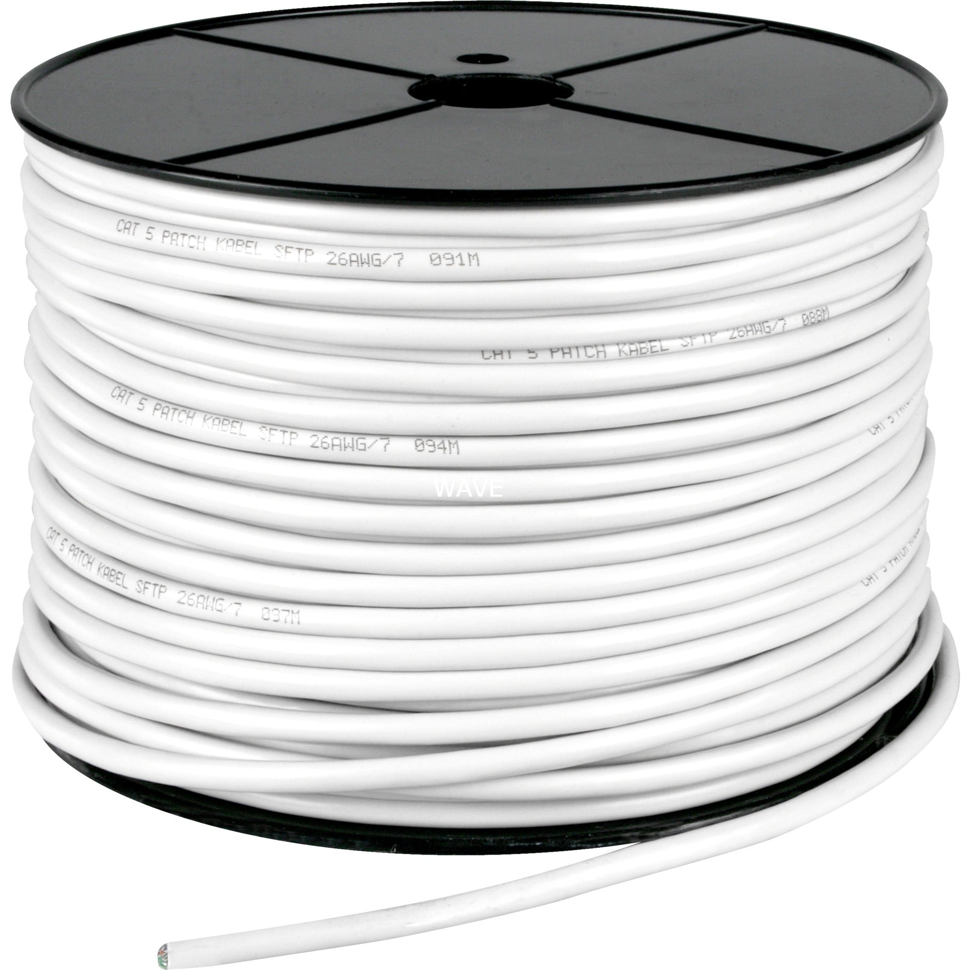 Goobay cat.5e netwerkkabel (grijs, 100 meter, sf utp, rj-45, kabelrol, flexibel)