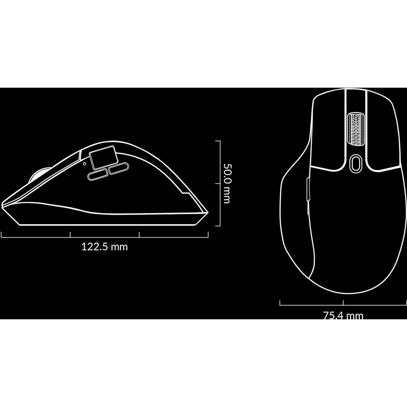 Keychron m6-a1 wireless mouse (zwart, 100 - 26.000 dpi, usb-c bluetooth 5.1 2.4 ghz)