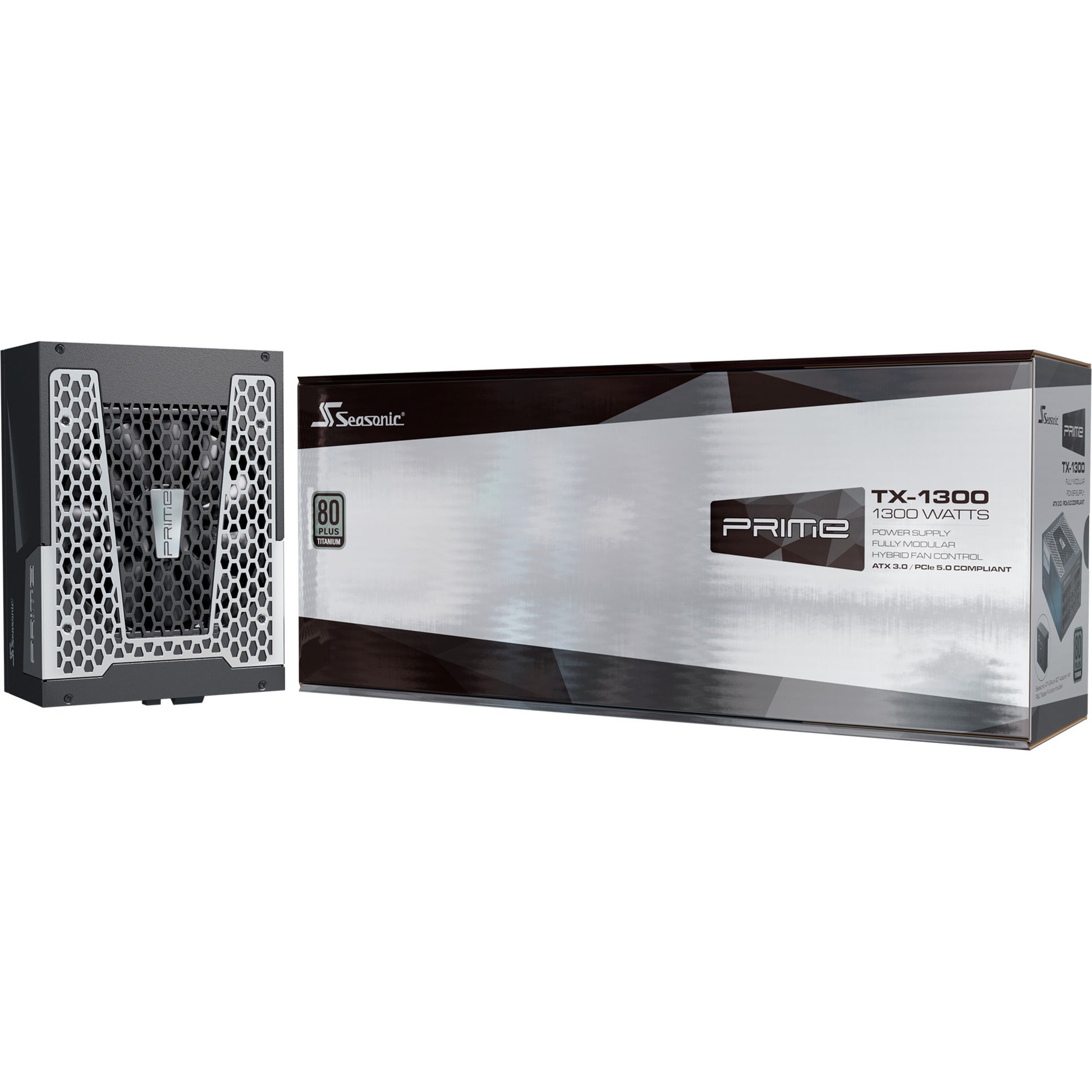 Seasonic prime tx-1300 modulaire 1300 watt voeding (zwart, 1x 12vhpwr, 6x pcie)