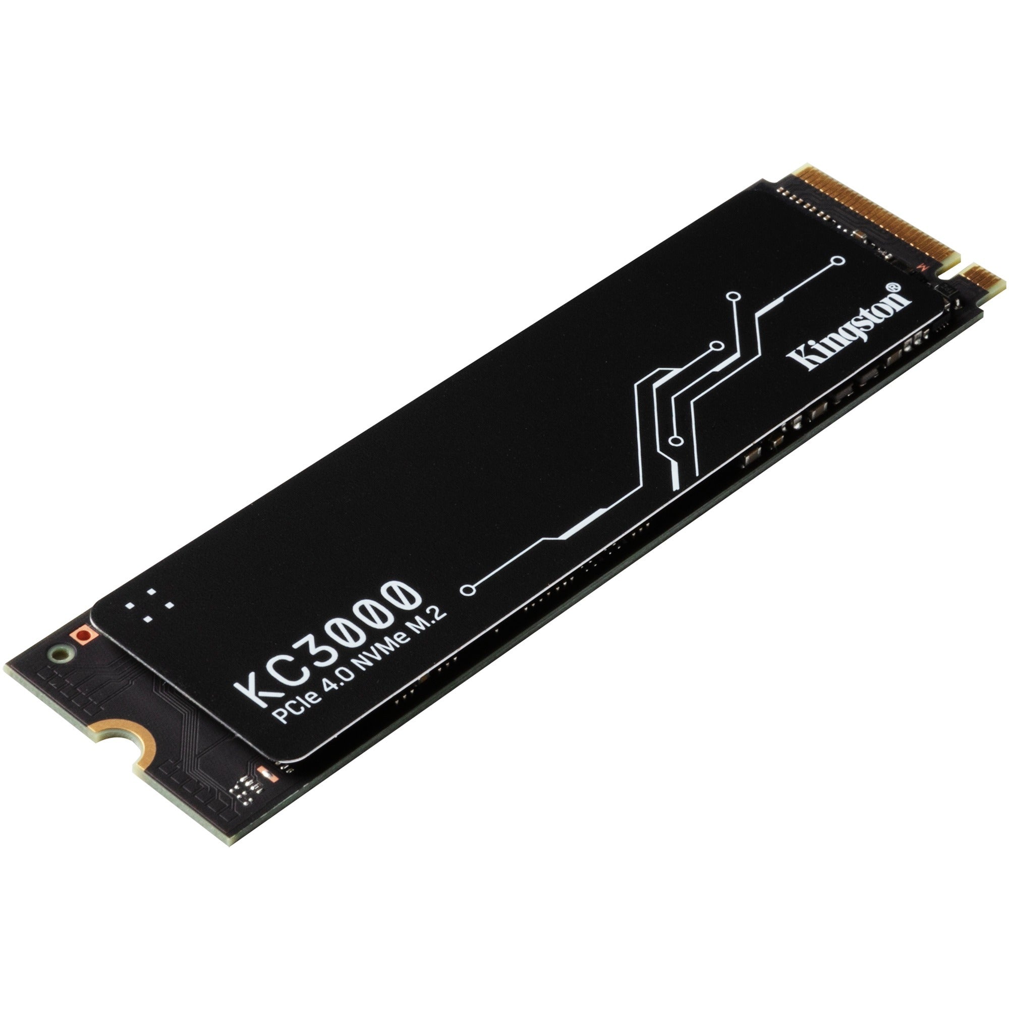 Kingston kc3000 512 gb ssd (zwart, skc3000s 512g, pcie 4.0 nvme, m.2 2280)
