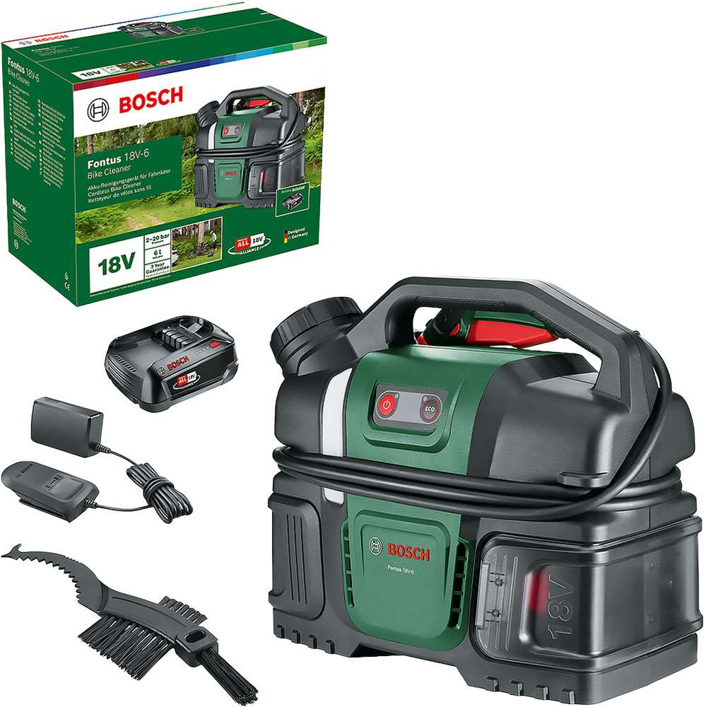 Bosch hogedrukreiniger fontus snoerloos 20bar 18v ​​6l