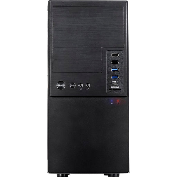 Inter-tech it-6865 midi tower case (black | 4x usb-a | 1x usb-c)
