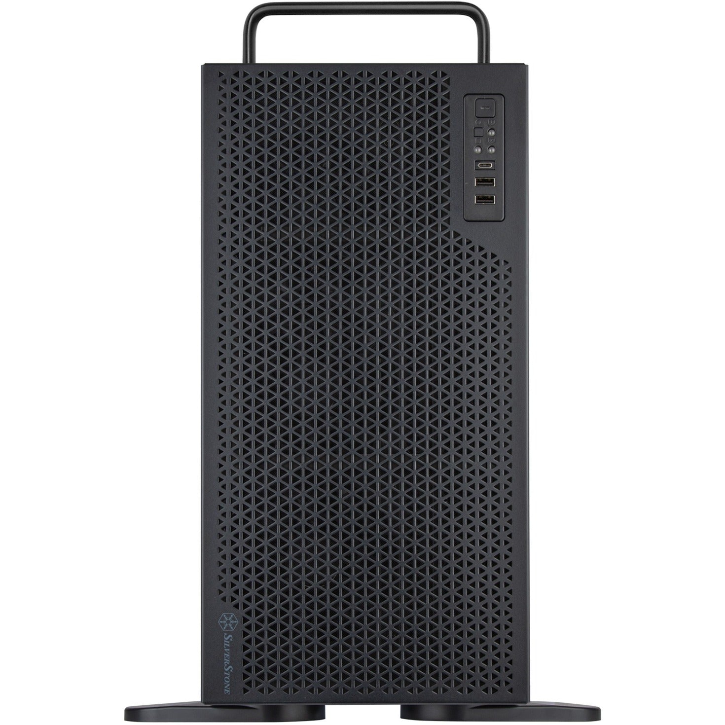 Silverstone rm52 server behuizing (zwart | 2x usb-a | 1x usb-c)