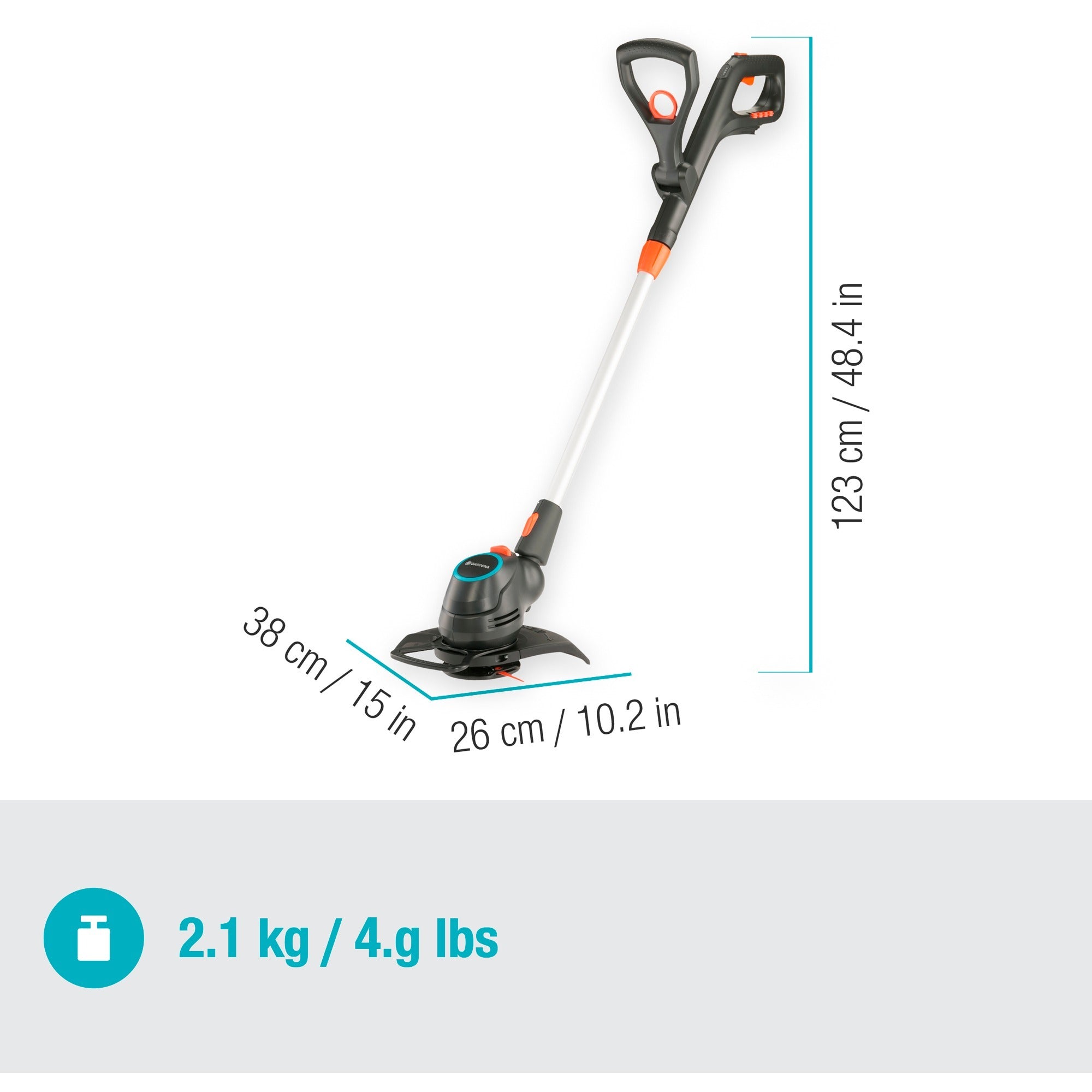 Gardena comfortcut accu grastrimmer - 23 18v-p4a solo - excl. accu