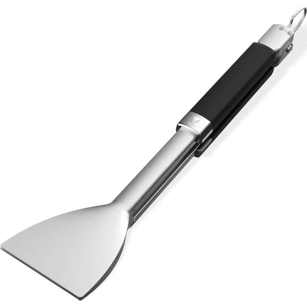 Weber flat-grip platte tang grillbestek (roestvrij staal zwart)