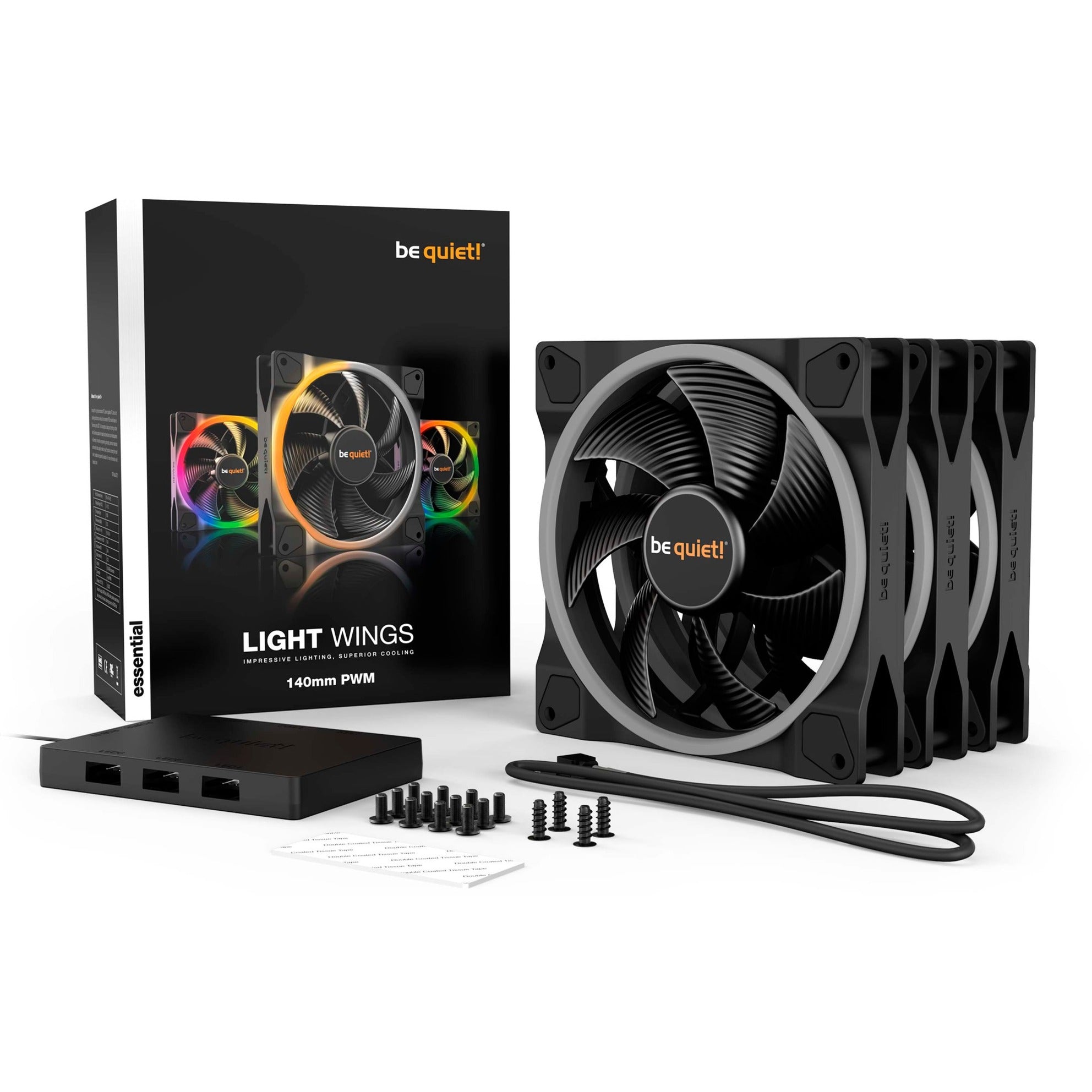 Wees stil! Wees stil! Licht PWM 140 mm Triple Pack