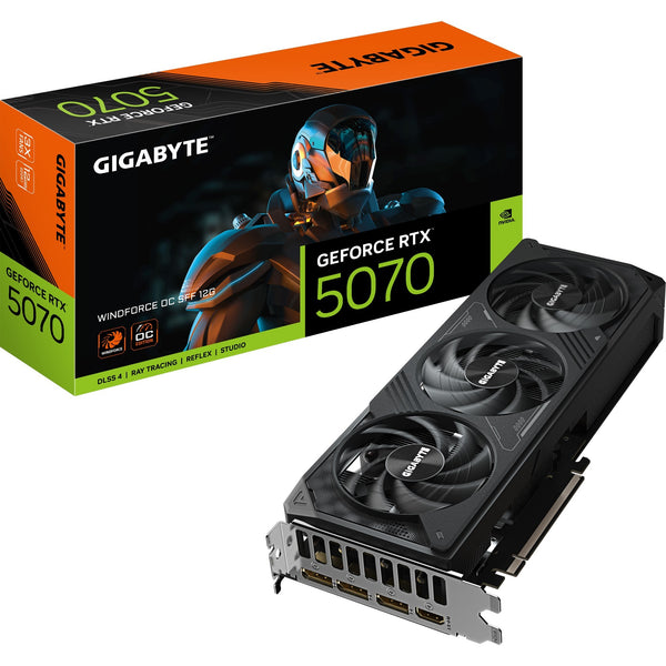 Gigabyte geforce rtx 5070 windforce oc sff 12g grafische kaart (3x displayport, 1x hdmi)