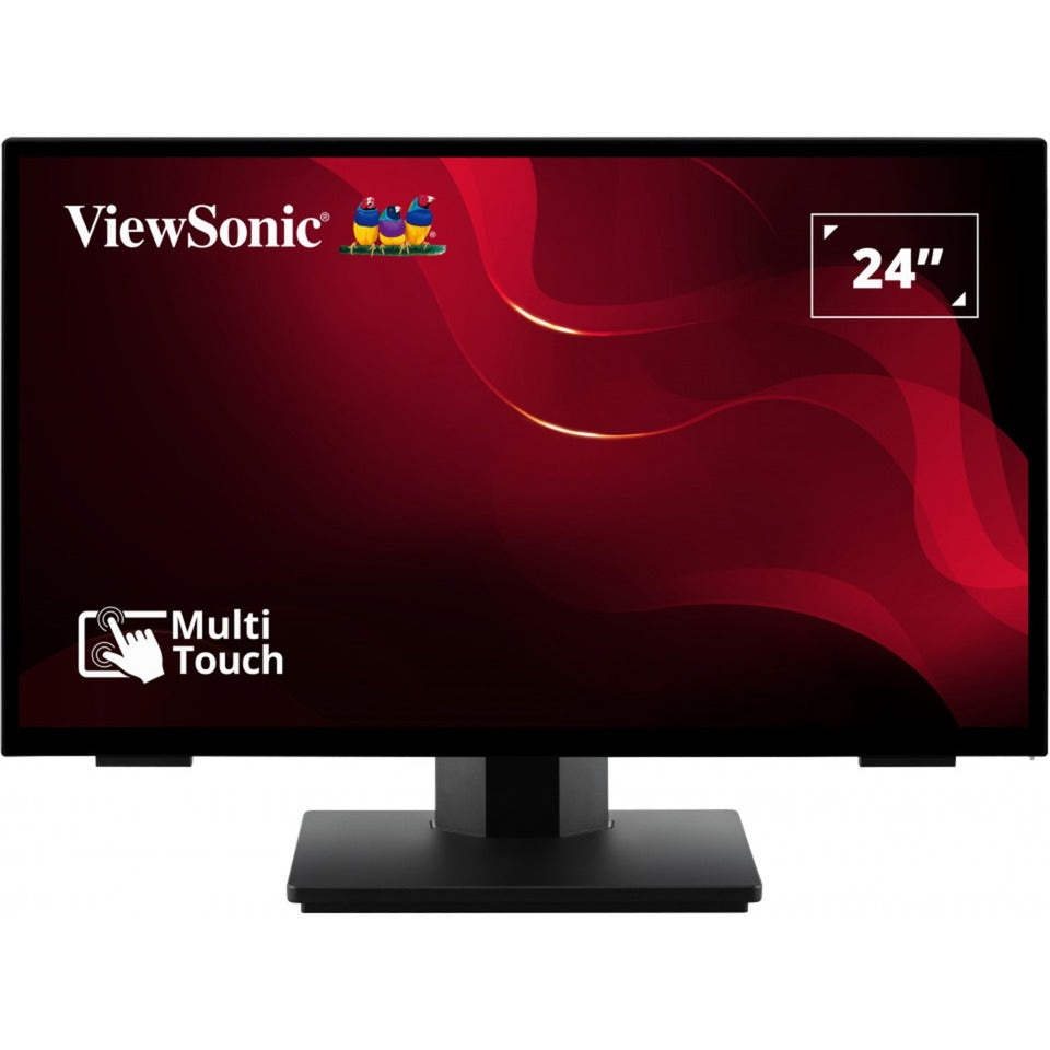 Viewsonic frameless touch monitor met 10-punts pcap 24 (zwart, hdmi, displayport, vga)