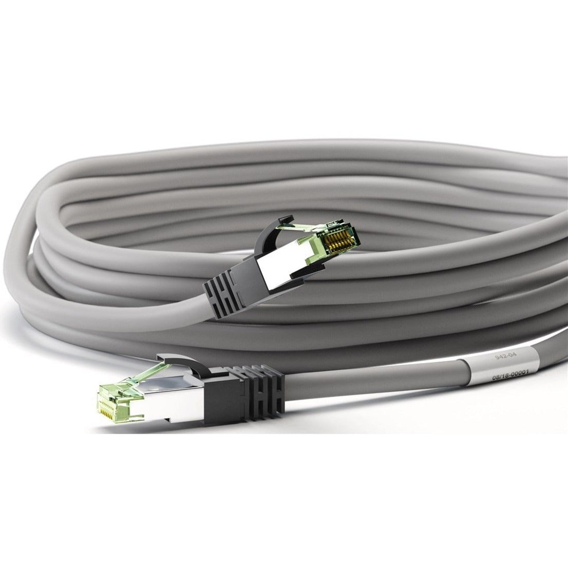 Goobay cat.8.1 netwerkkabel (grijs, 0,25 meter, s ftp (pimf), rj-45)