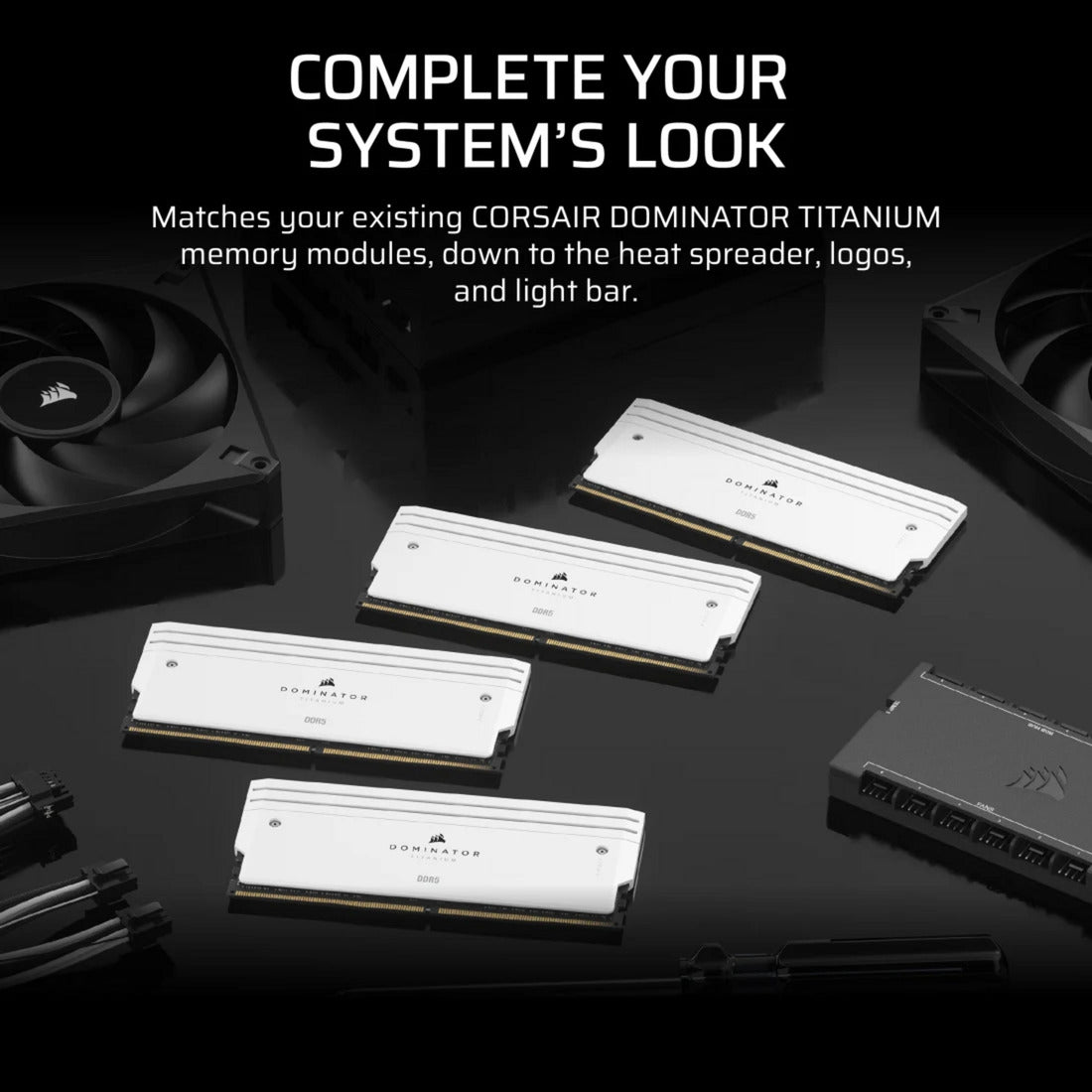 Corsair dominator titanium ddr5 lighting enhancement kit ledverlichting (wit, cmplekit2w)