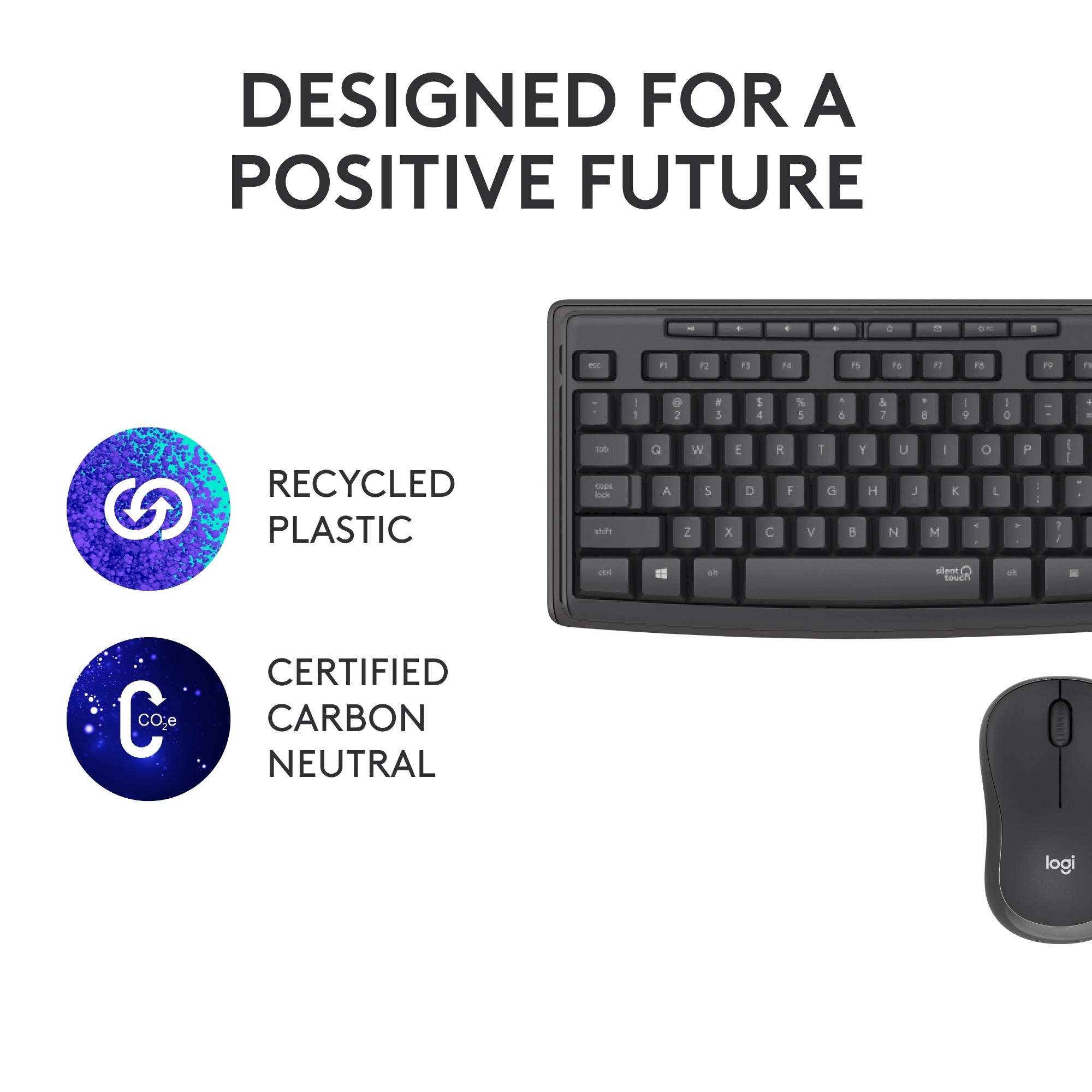 Logitech MK295 Silent draadloze toetsenbord- en muiscombinatie