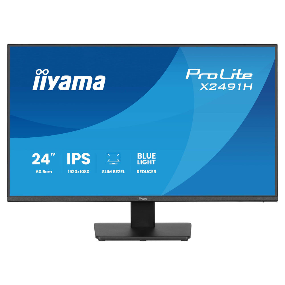 Iiyama prolite x2491h-b1 23.8 monitor (zwart, hdmi, displayport)