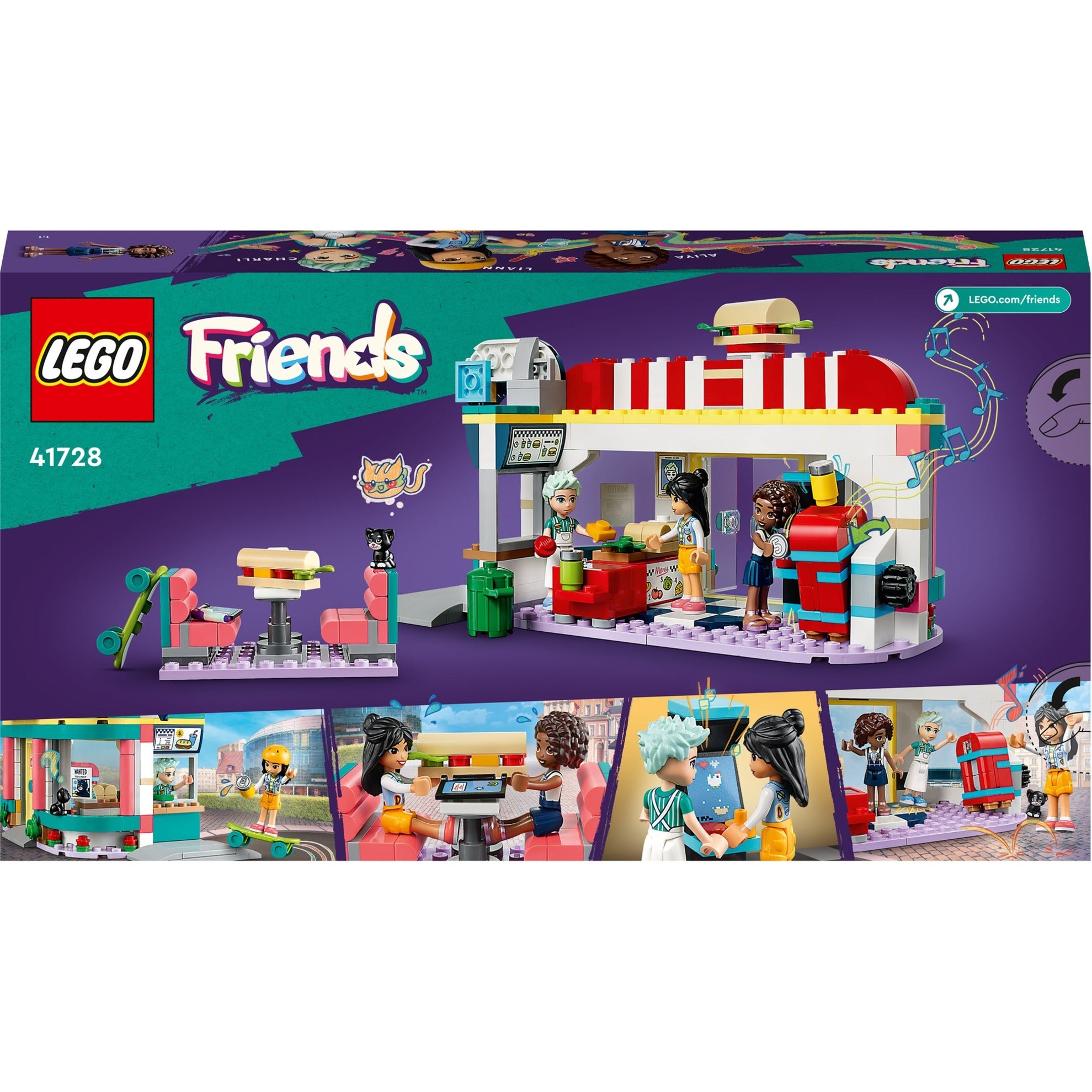 Lego friends - heartlake restaurant in de stad constructiespeelgoed (41728)