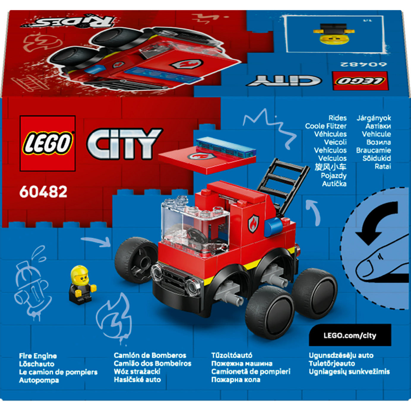 Lego city rides - fire truck constructiespeelgoed