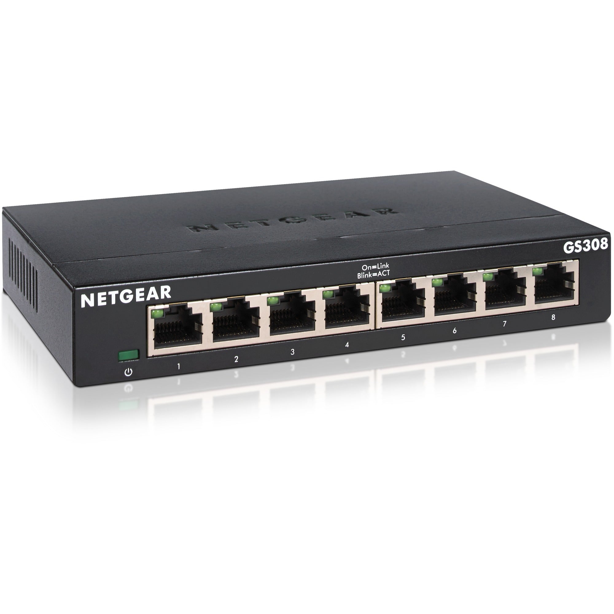 Netgear gs308 switch (zwart)