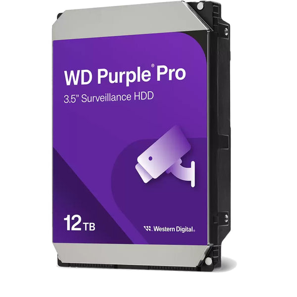 Wd purple pro 12 tb harde schijf (122purp, sata 600, af, 24 7)