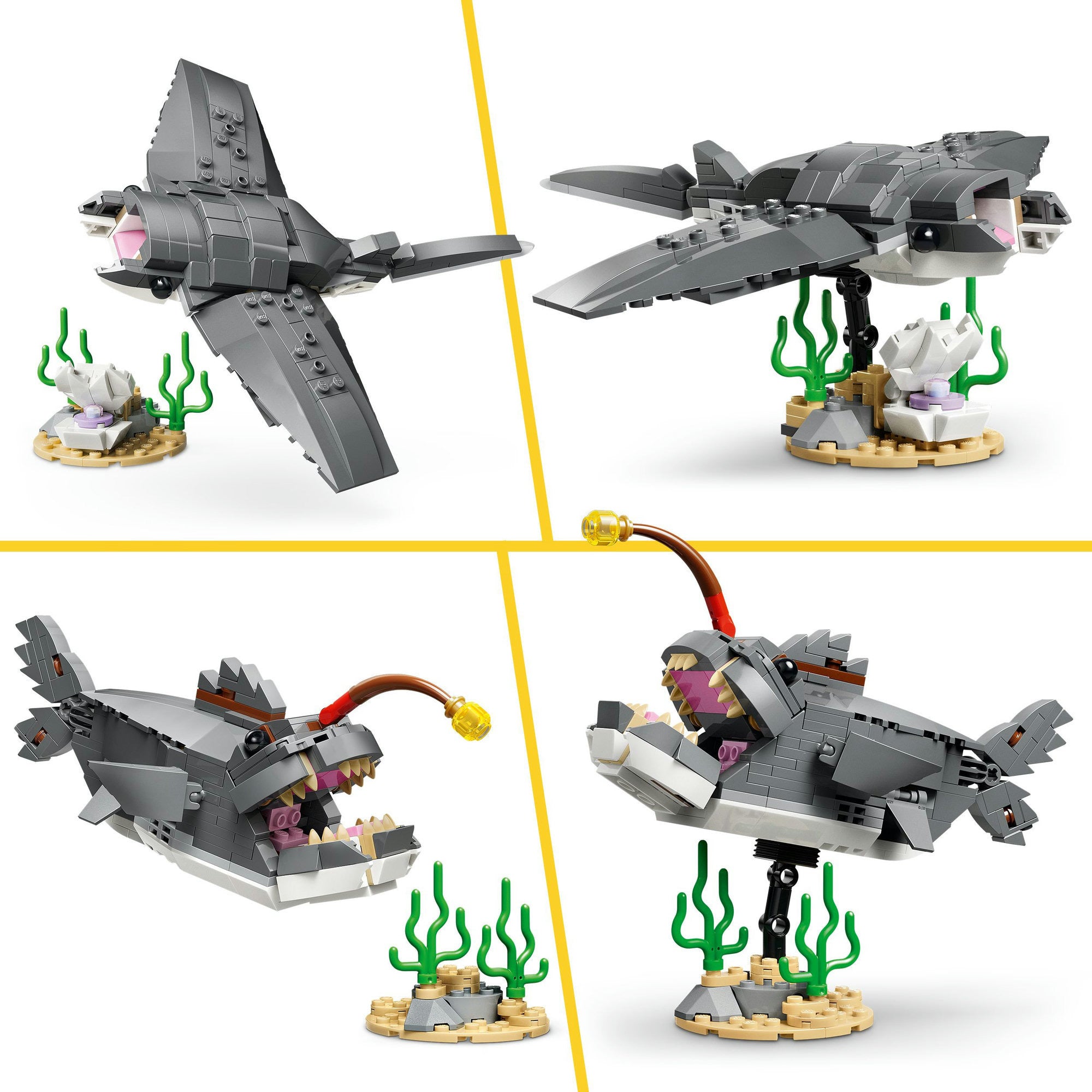Lego woeste haai met schatkist constructiespeelgoed (31381)