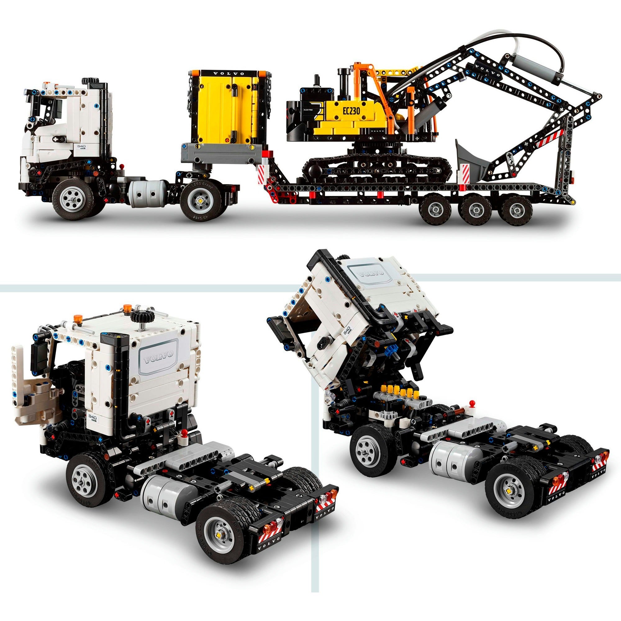 Lego technic volvo fmx truck ec230 elektrische graafmachine 42175