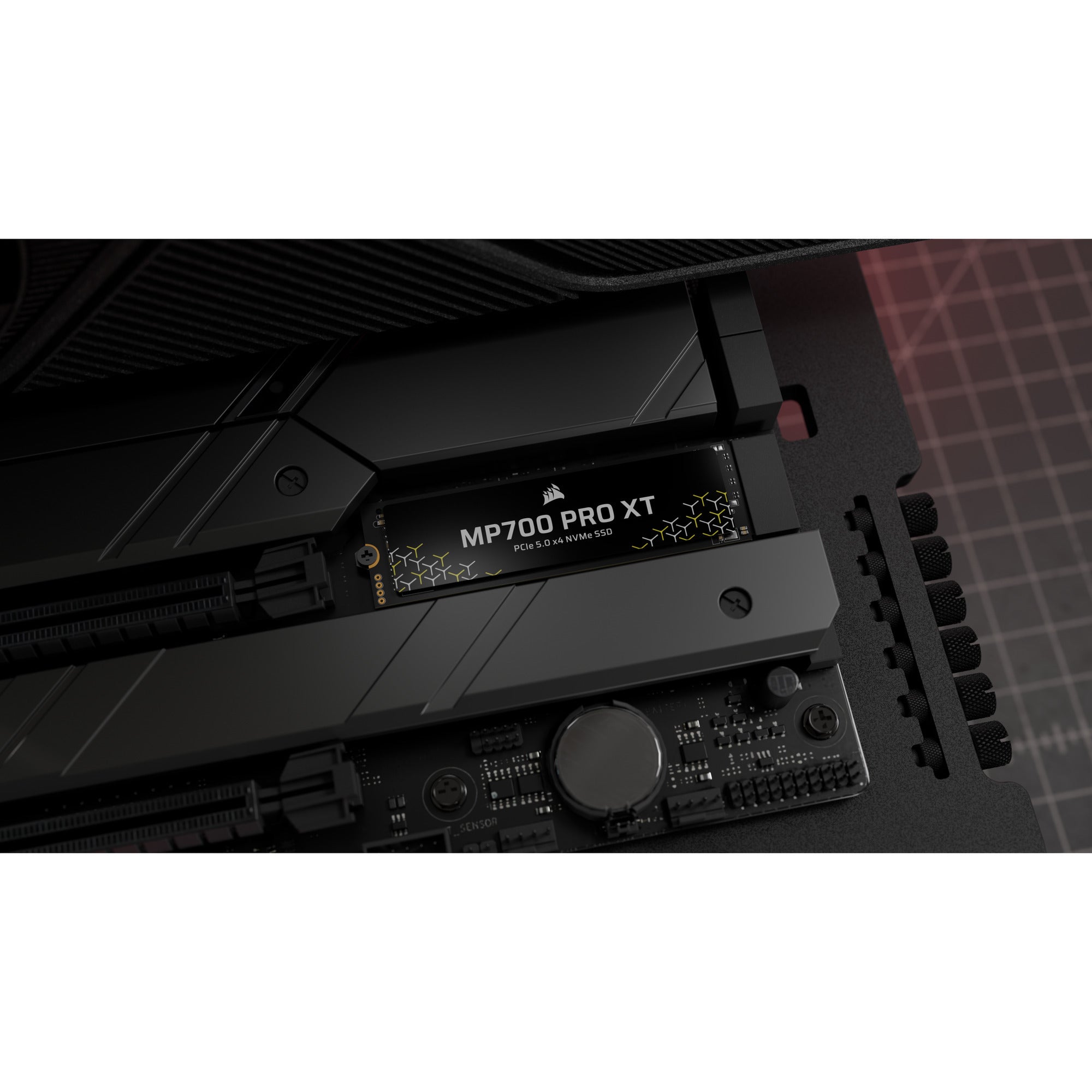 Corsair mp700 pro xt 2 tb ssd (zwart, pcie gen5 x4 nvme 2.0, m.2 2280, 3d tlc nand)