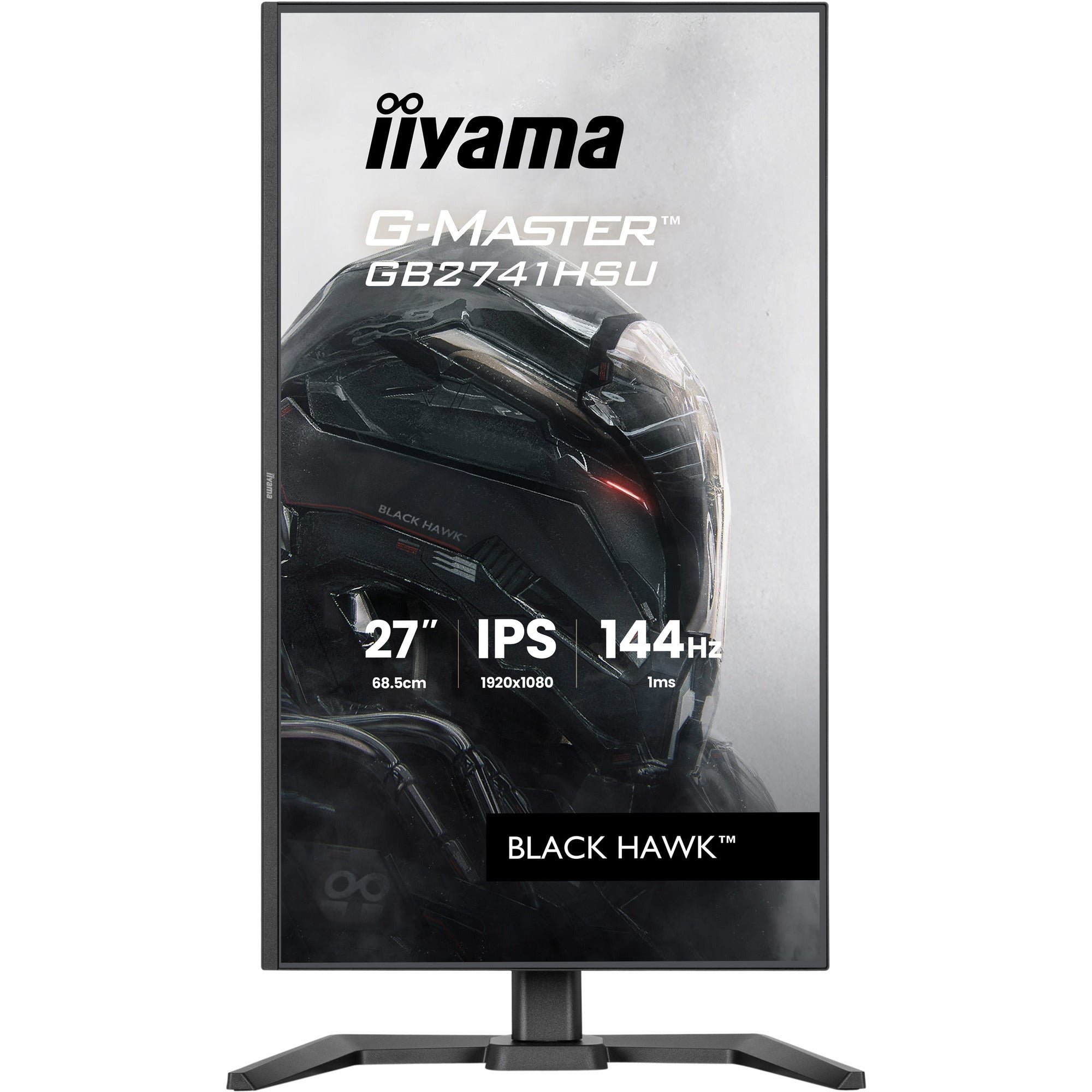 Iiyama g-master black hawk gb2741hsu-b1 27 gaming monitor (zwart, hdmi, displayport, 2x usb-a, usb-b, 144 hz)
