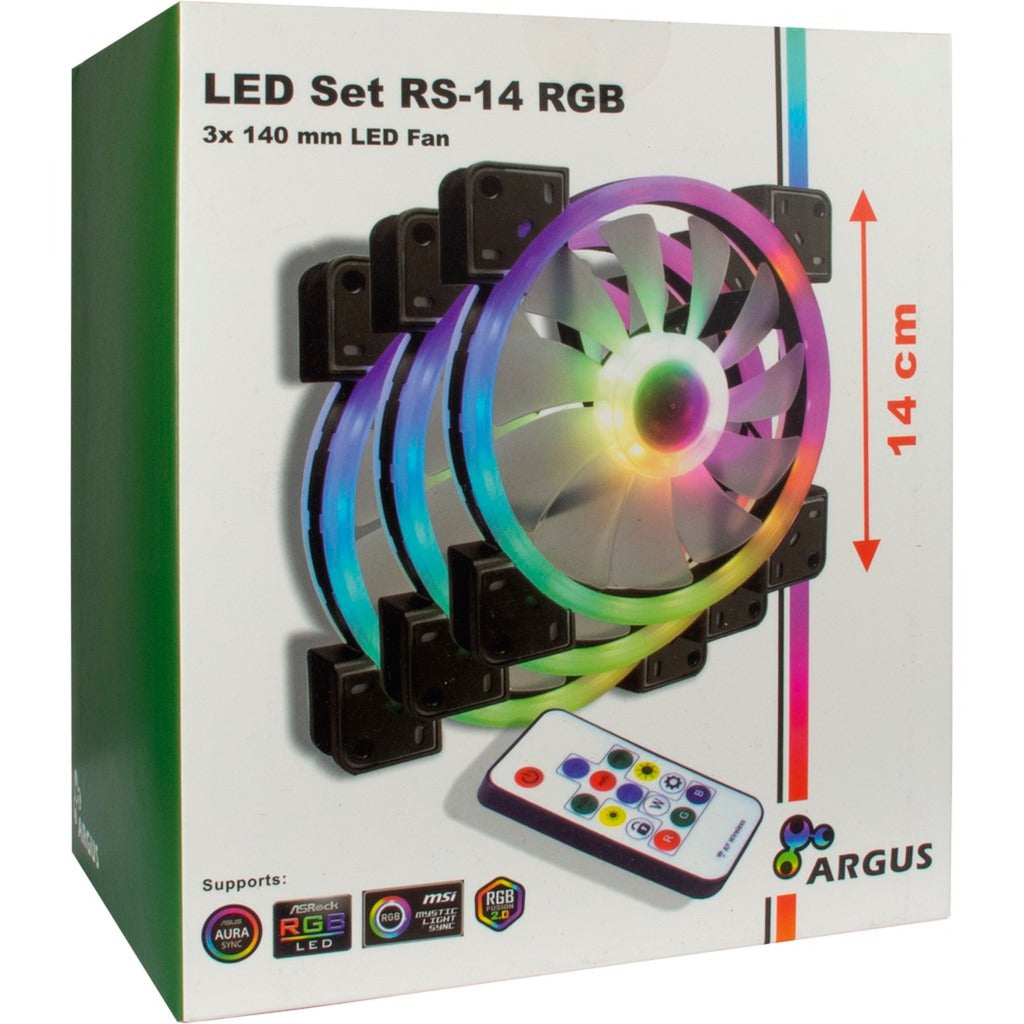Inter-Tech Inter-Tech Argus RGB-ventilatorset RS-14