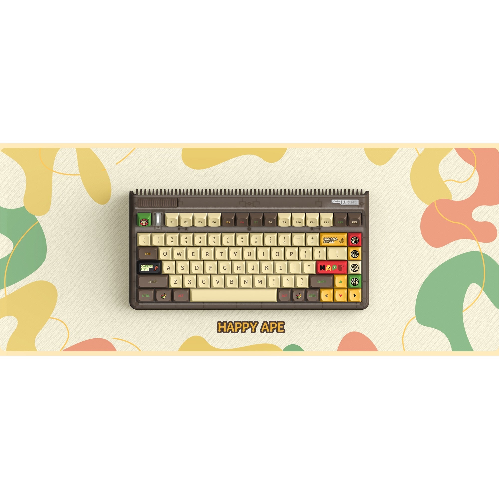 Iqunix OG80 Happy Ape Draadloos Mechanisch Toetsenbord