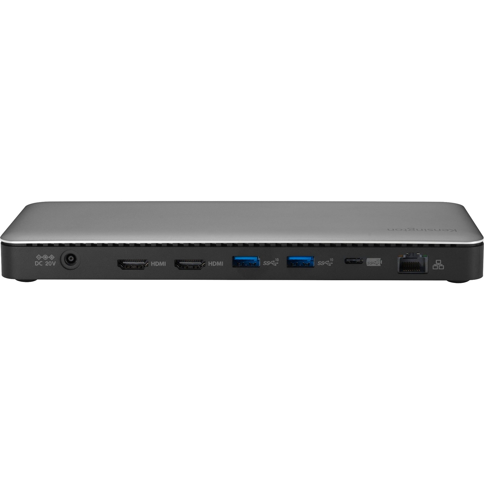 Kensington sd5760t dockingstation (zilver zwart, thunderbolt 4, usb-c, usb-a, hdmi, pd)