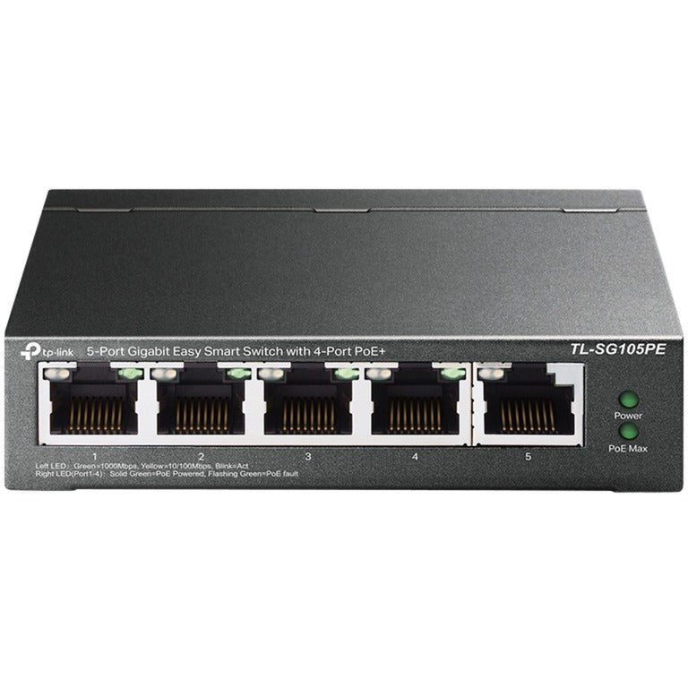 Tp-link tl-sg105pe switch (grijs, poe)