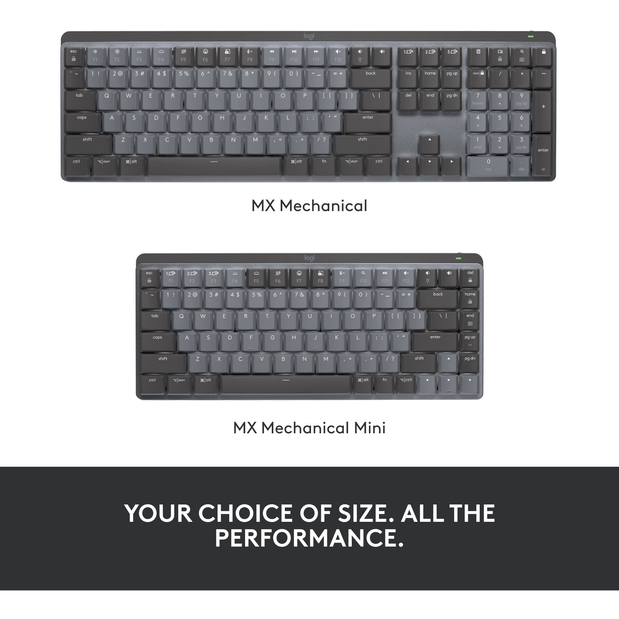 Logitech mx mechanical mini toetsenbord (zwart, us-international lay-out (qwerty), gl tactile, 80% (tkl), bluetooth)