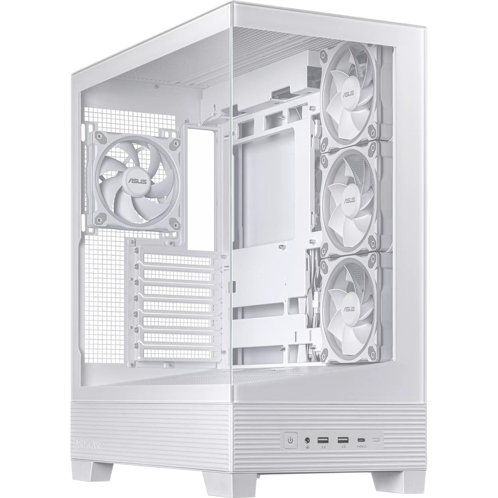 Asus a31 plus midi tower behuizing (wit | 2x usb-a | 2x usb-c | tempered glass)