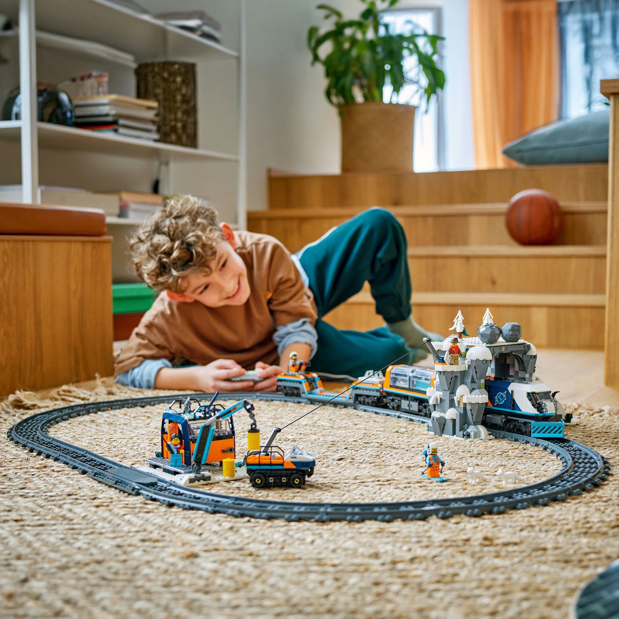 Lego 60470 stadstreinen onderzoekstrein op de noordpool