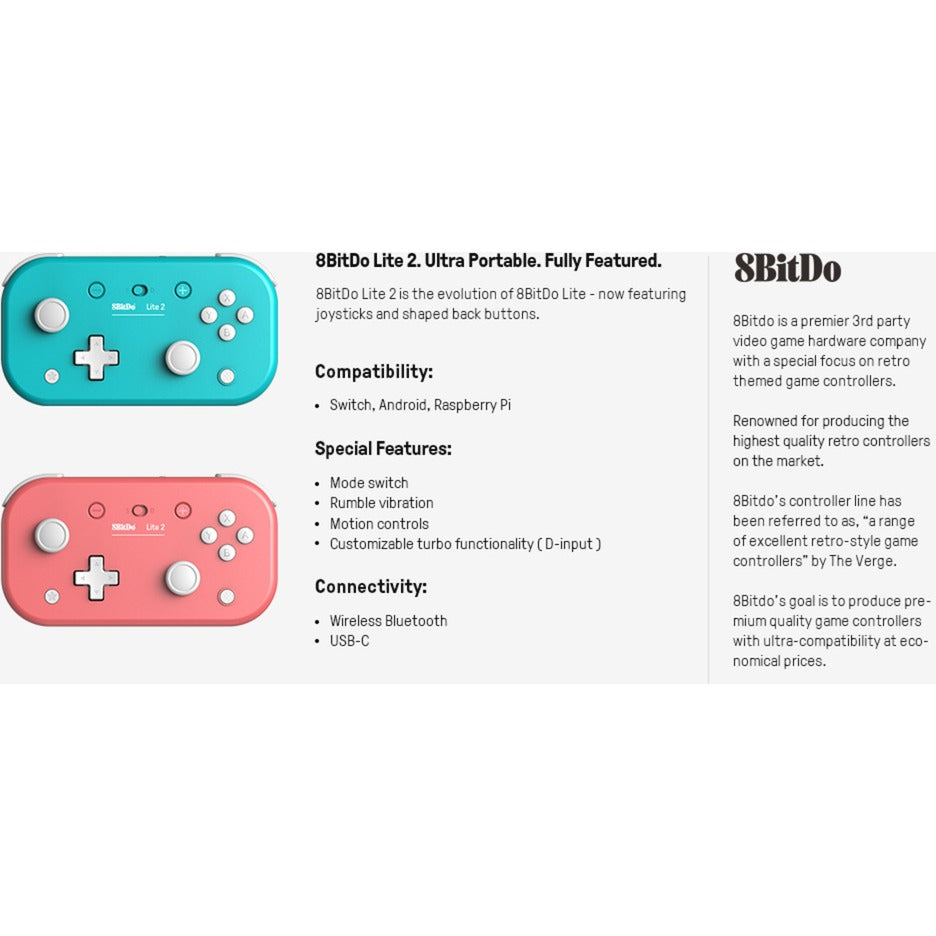 8BitDo 8BitDo Lite 2 Roze