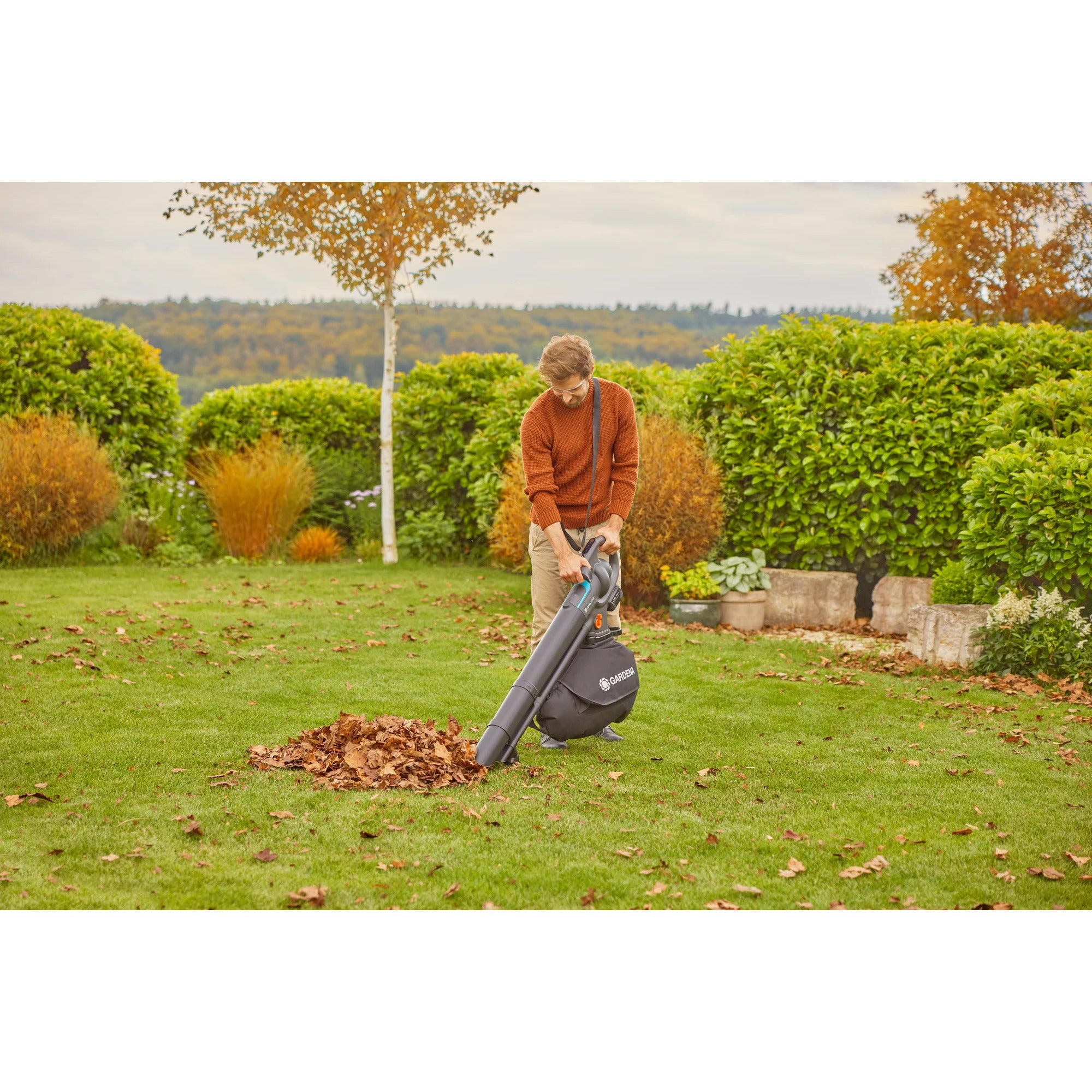 Gardena stofzuiger -blazer powerjet collect bladzuiger bladblazer (grijs zwart, accu en oplader niet inbegrepen)