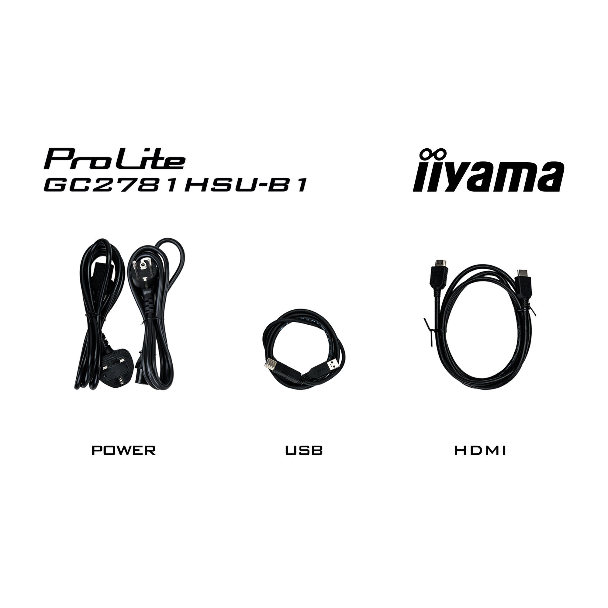 Iiyama g-master black hawk g2471hs-b1 27 curved gaming monitor (zwart, hdmi, displayport, 2x usb, 144 hz)